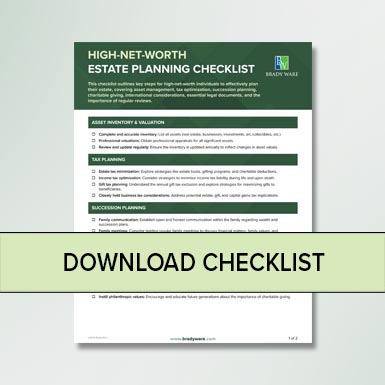 Addressing Unique Challenges in Estate Planning for High-Net-Worth Individuals